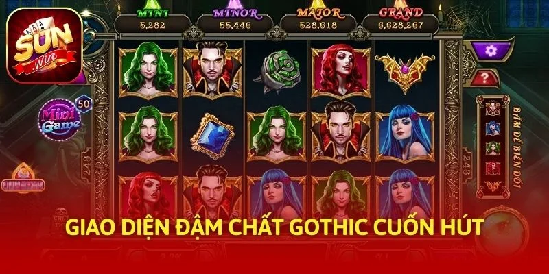 Giao diện đậm chất gothic cuốn hút