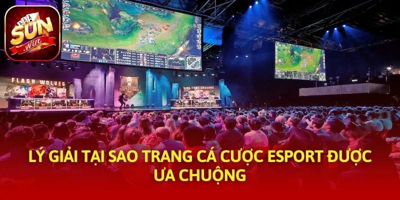 Lý giải tại sao trang cá cược esport được ưa chuộng
