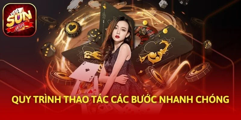 Quy trình thao tác các bước nhanh chóng