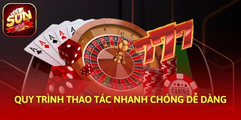 Quy trình thao tác nhanh chóng dễ dàng